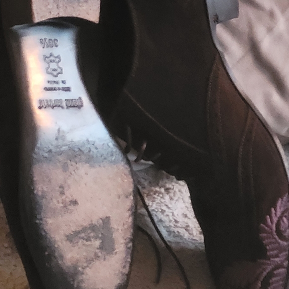 Rare Gianni Barbato suede designer oxfords. - Picture 5 of 5